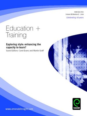 cover image of Education + Training, Volume 50, Issue 2
